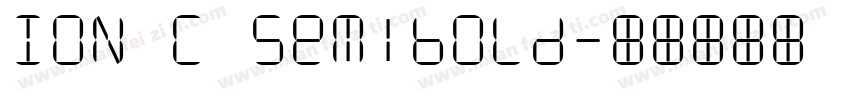 ION C Semibold字体转换